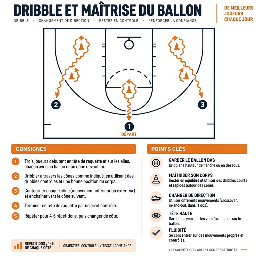 Dribble et maîtrise du ballon
